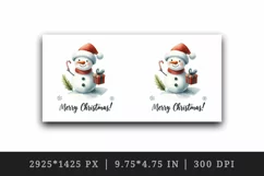 Christmas snowman tumbler, mug wrap, clipart sublimation png Product Image 4