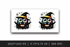 Halloween monster tumbler mug wrap clipart sublimation png Product Image 5