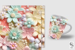 Pastel Pearl Flowers Seamless Patterns Product Image 5