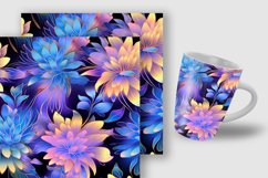 Holographic Flowers Seamless Pattern Digital Papers Product Image 5