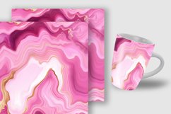 Pink and Gold Agate Pattern Digital Papers Product Image 5