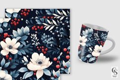 Winter Blooming Flowers Seamless Patterns Product Image 2