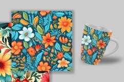 70&#039;s Retro Flowers Seamless Pattern Digital Papers Product Image 4