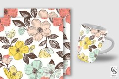 Spring Boho Flowers Pattern Digital Papers Product Image 4