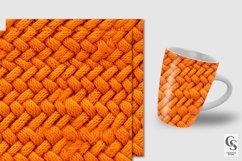 Orange Woven Knitted Digital Papers Product Image 2