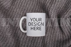 White coffee mug mockup 11oz Winter cup mockup Product Image 1