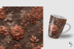 Boho Cowgirl Leather Floral Seamless Patterns Product Image 4