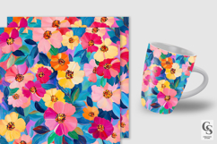 Vibrant Painted Floral Seamless Patterns Product Image 2