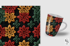 Red Green Yellow Juneteenth Embroidery Seamless Patterns Product Image 3