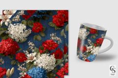 4th of July Blooms Digital Papers Product Image 2