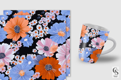 Bold Retro Flowers Seamless Patterns Product Image 2