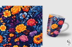 Vibrant Botanical Flowers Seamless Pattern Product Image 2