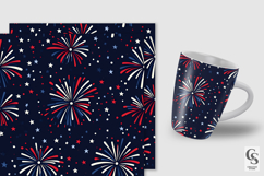 4th of July Fireworks Seamless Patterns Product Image 2
