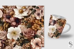 Boho Bouquet Flowers Seamless Patterns Product Image 2