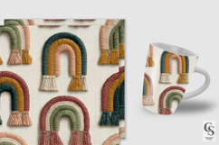 Boho Rainbow Macrame Seamless Patterns Product Image 5