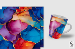 Colorful Alcohol Ink Background Patterns Product Image 2