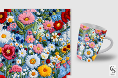 Spring Floral Embroidery Seamless Patterns Product Image 2