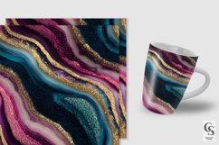 Boho Glitter Agate Digital Paper Product Image 3