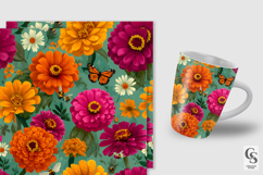 Playful Summer Marigold Flowers Digital Papers Product Image 5