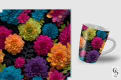 3D Clay Flowers Pattern, Cute Sculpted Floral Backgrounds Product Image 2