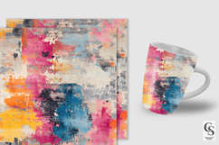 3D Abstract Grunge Rug Texture Digital Papers Product Image 2