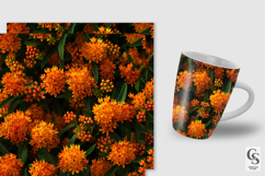 Butterfly Milkweed Flowers Seamless Patterns Product Image 2