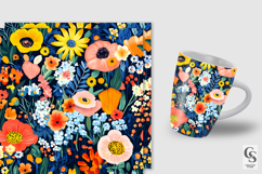 Colorful Botanical Flower Pattern Product Image 2