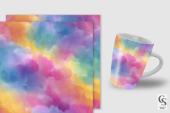 Bright Watercolor Texture Seamless Patterns Product Image 5