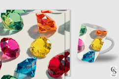 Pop Art Gemstones Seamless Patterns Product Image 2
