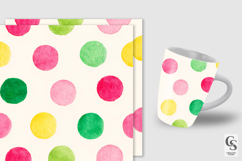 Watercolor Summer Polka Dots Pattern Product Image 2