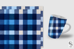 Blue Denim Gingham Seamless Patterns Product Image 2