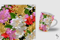 Bright Luxury Flowers Digital Paper Product Image 2