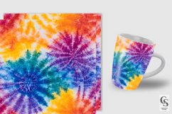 Rainbow Tie Dye Background Digital Paper Product Image 5