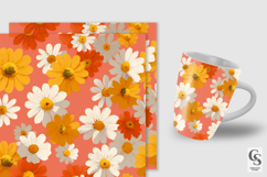 Retro Daisy Floral Seamless Patterns Product Image 4
