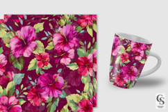 Romantic Hibiscus Flowers Seamless Pattern Product Image 2