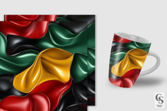 Black History Month 3D Foil Seamless Patterns Product Image 4