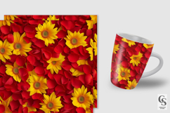 Sunflowers and Rose Petals Patterns Product Image 4