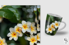 Summer Plumeria Flowers Seamless Patterns Product Image 4