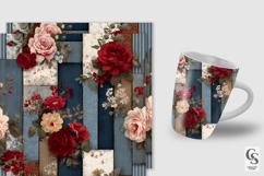 American Patchwork Floral Collage Seamless Patterns Product Image 2