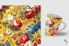 Summer Rococo Flowers Digital Paper Product Image 2