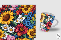 Summer Floral Bouquet Seamless Patterns Product Image 2