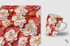 3D Oil Paint Floral Texture Seamless Pattern Product Image 2