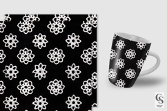 Black White Chikankari Embroidery Seamless Patterns Product Image 2