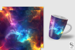 Rainbow Galaxy Stars Seamless Patterns Product Image 3