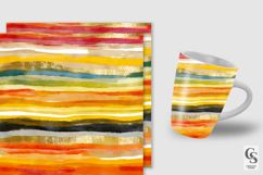 Watercolor Stripes Digital Paper Product Image 2
