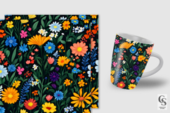 Colorful Wildflowers Seamless Patterns Product Image 2