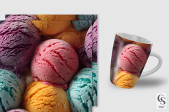 Colorful Ice Cream Scoops Digital Papers Product Image 2