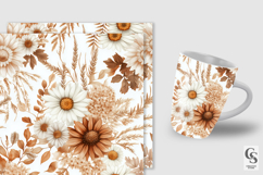 Boho Bouquet Flowers Digital Papers Product Image 2