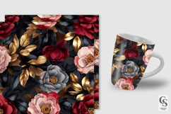 Luxury Peony Flowers Seamless Patterns Product Image 2