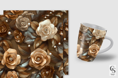 3d luxury boho roses Seamless Patterns Product Image 5